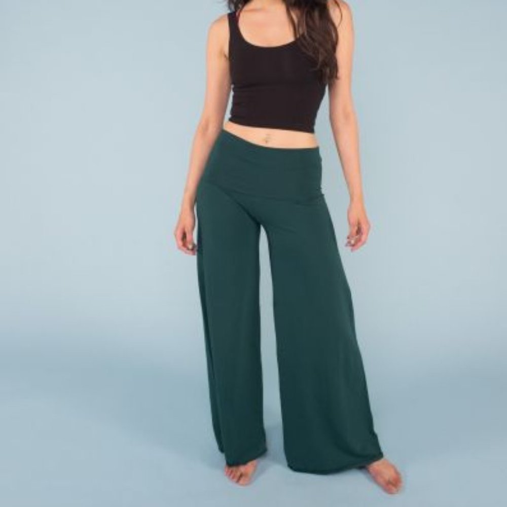 Organic Roll Top Flowy Pants